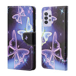 3D Pattern Printing Cross Texture Leather Wallet Stand Case Shell for Samsung Galaxy A32 4G (European Version)