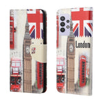 3D Pattern Printing Cross Texture Leather Wallet Stand Case Shell for Samsung Galaxy A32 4G (European Version)