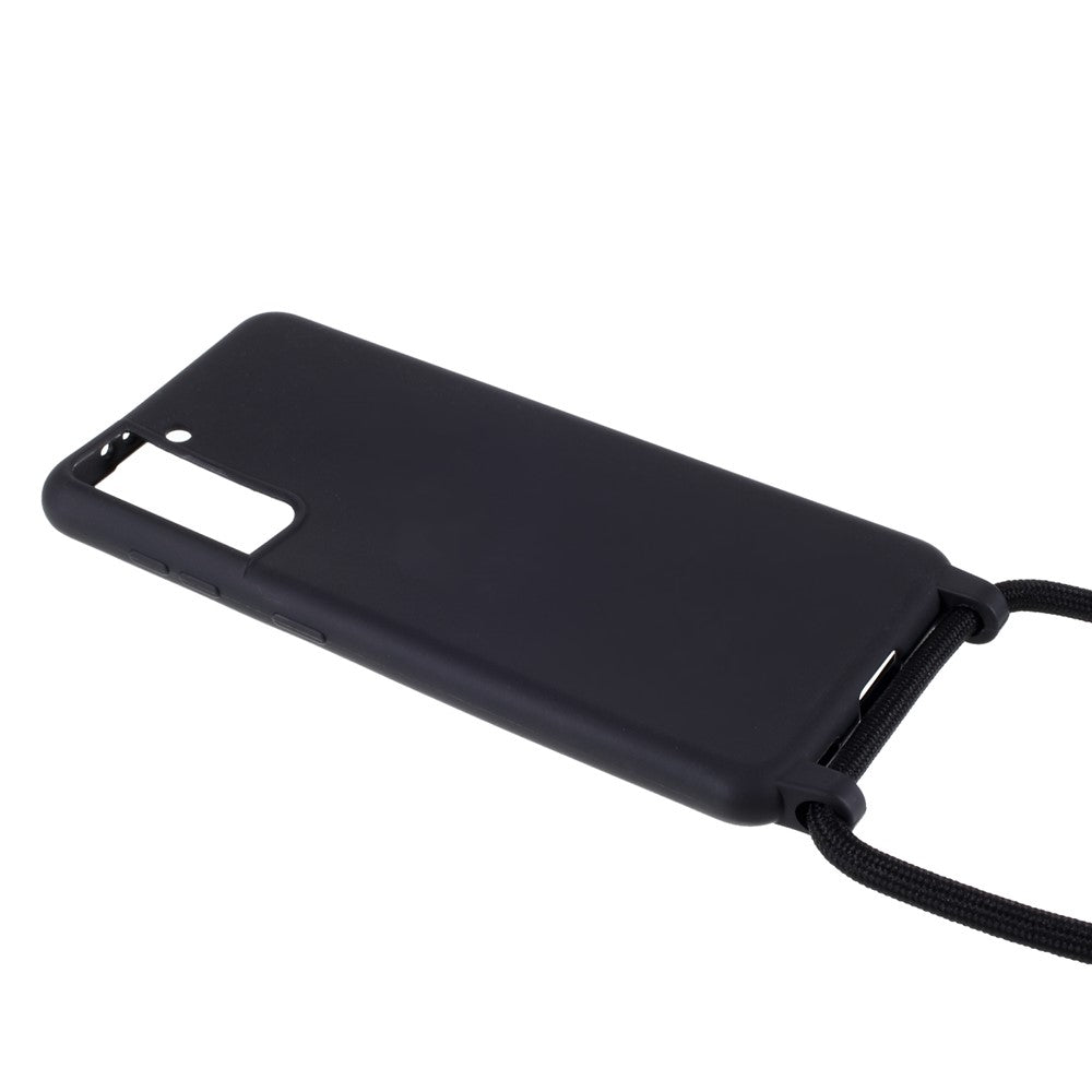 Blødt TPU Cover med Halsrem til Samsung Galaxy S21 4G/5G