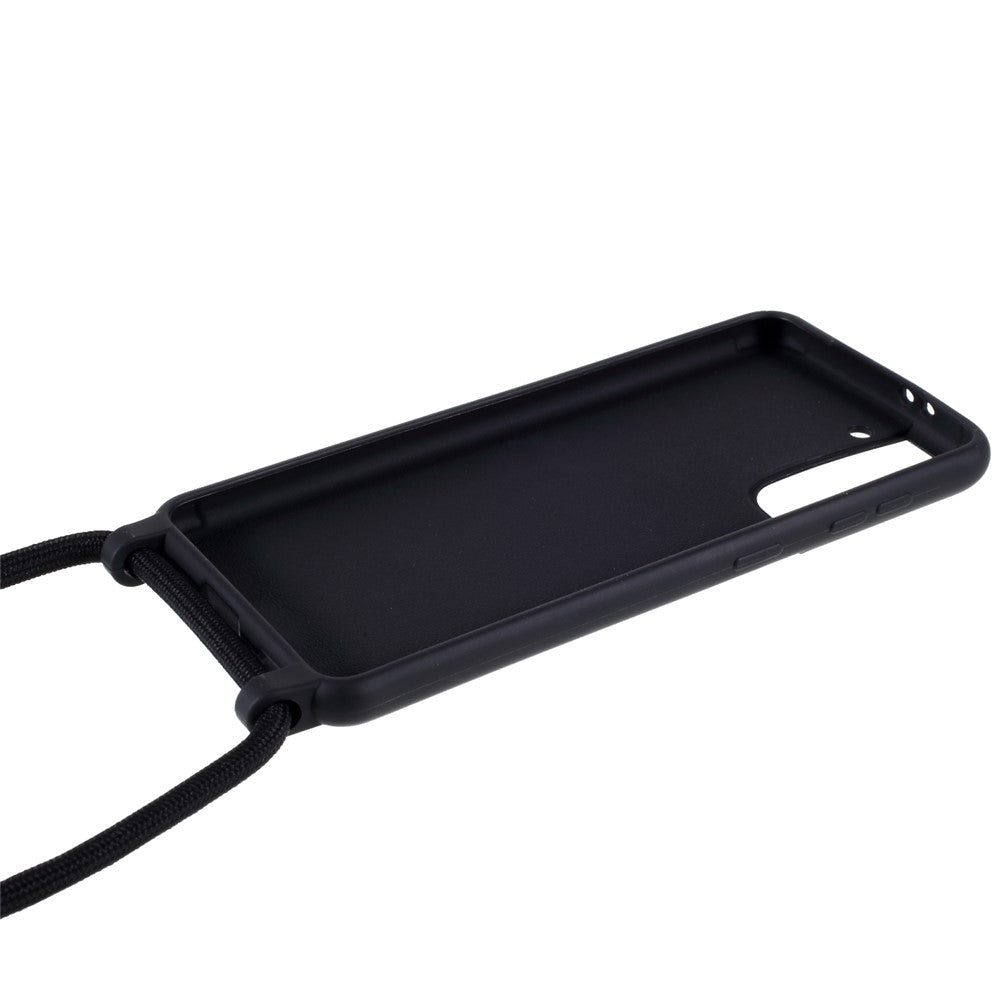 Blødt TPU Cover med Halsrem til Samsung Galaxy S21 4G/5G