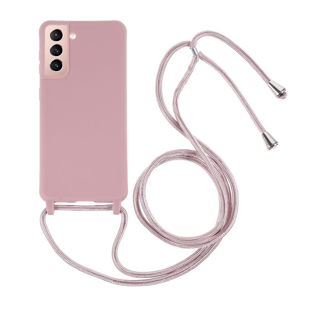 Blødt TPU Cover med Halsrem til Samsung Galaxy S21 4G/5G