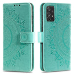 Imprinted Mandala Flower Wallet Leather Case with Strap for Samsung Galaxy A52 4G/5G / A52s 5G
