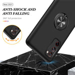 Støddæmpende hybridmobilcover med ringstativdesign til Samsung Galaxy S20 FE/S20 Fan Edition/S20 FE 5G/S20 Fan Edition 5G/S20 Lite/S20 FE 2022