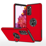 Støddæmpende hybridmobilcover med ringstativdesign til Samsung Galaxy S20 FE/S20 Fan Edition/S20 FE 5G/S20 Fan Edition 5G/S20 Lite/S20 FE 2022