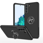 Ring Shape Kickstand Design TPU + PC Hybrid Phone Case Cover for Samsung Galaxy S21 Plus 5G