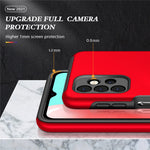 Anti-fald hybrid telefoncover med ringformet støttefod til Samsung Galaxy A32 5G/M32 5G