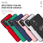 Anti-fald hybrid telefoncover med ringformet støttefod til Samsung Galaxy A32 5G/M32 5G