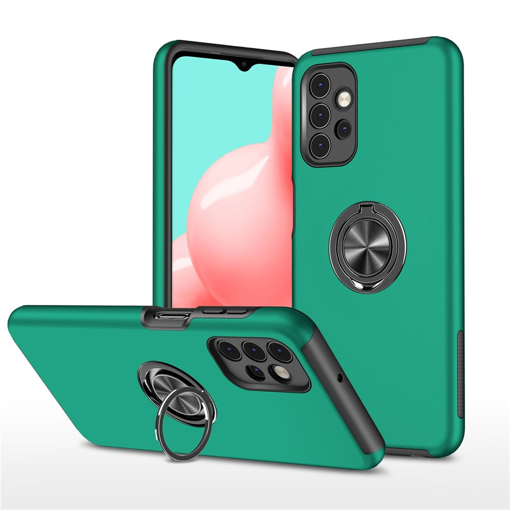 Anti-fald hybrid telefoncover med ringformet støttefod til Samsung Galaxy A32 5G/M32 5G