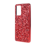 Glitter Pailletter Design Belagt TPU Ramme + PC Hybrid Cover Etui til Samsung Galaxy A52 4G/5G / A52s 5G
