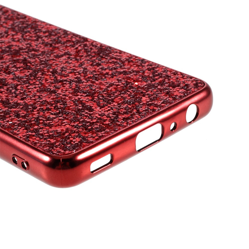 Glitter Pailletter Design Belagt TPU Ramme + PC Hybrid Cover Etui til Samsung Galaxy A52 4G/5G / A52s 5G