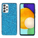 Glitter Pailletter Design Belagt TPU Ramme + PC Hybrid Cover Etui til Samsung Galaxy A52 4G/5G / A52s 5G