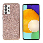 Glitter Pailletter Design Belagt TPU Ramme + PC Hybrid Cover Etui til Samsung Galaxy A52 4G/5G / A52s 5G