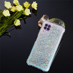Glitterpulver Quicksand TPU Skyddande Baksida Skal till Samsung Galaxy A12
