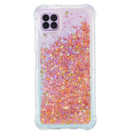 Glitterpulver Quicksand TPU Skyddande Baksida Skal till Samsung Galaxy A12