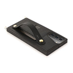 PU Leather Coated TPU Shell Case + Card Slots Hand Strap Kickstand for Samsung Galaxy S21 5G/4G