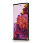 Hand Strap Kickstand Design PU Leather Coated TPU Shell Case + Card Slots for Samsung Galaxy S21 Ultra 5G