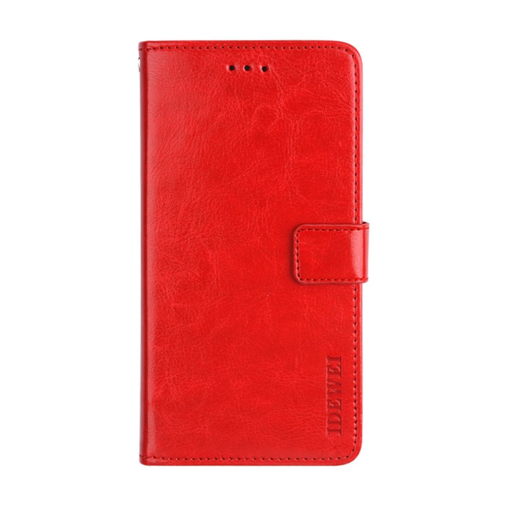 IDEWEI Crazy Horse Texture PU-läder plånboksfodral med stativ till Samsung Galaxy S21 Ultra 5G