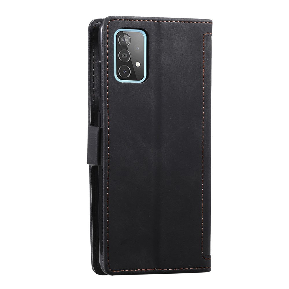 Vintage Splicing Style Wallet Stand Leather Flip Phone Casing for Samsung Galaxy A52 4G/5G / A52s 5G