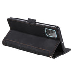 Vintage Splicing Style Wallet Stand Leather Flip Phone Casing for Samsung Galaxy A52 4G/5G / A52s 5G