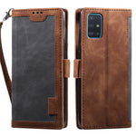 Vintage Splicing Style Wallet Stand Leather Flip Phone Casing for Samsung Galaxy A52 4G/5G / A52s 5G