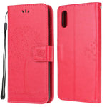 Owl and Tree Pattern Printing Design Leather Wallet Phone Cover for Samsung Galaxy Xcover 5