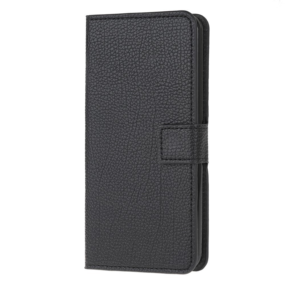 Litchi-tekstur Pung Etui i Læder til Samsung Galaxy Xcover 5