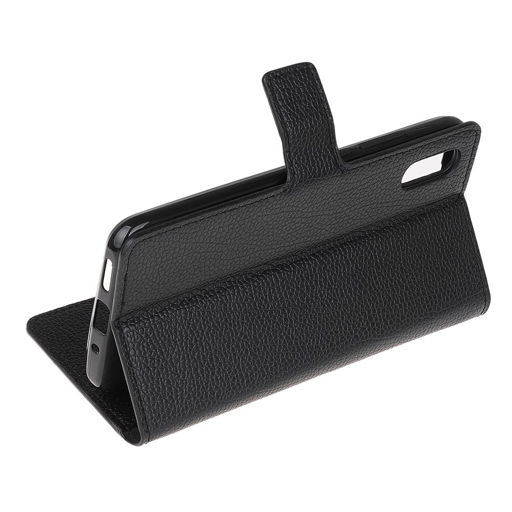 Litchi-tekstur Pung Etui i Læder til Samsung Galaxy Xcover 5