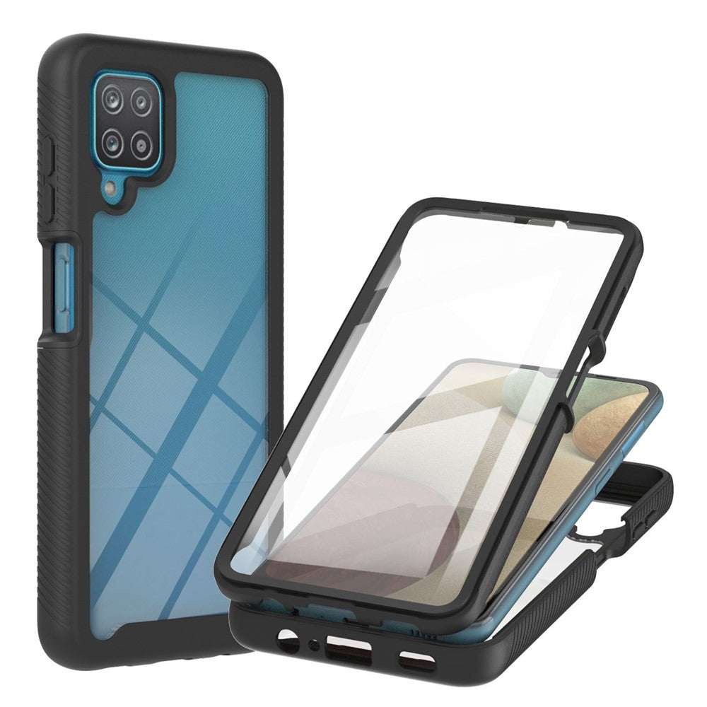 3-i-1 Heltäckande Skyddsskal i PC + TPU med PET-skärmskydd för Samsung Galaxy A12