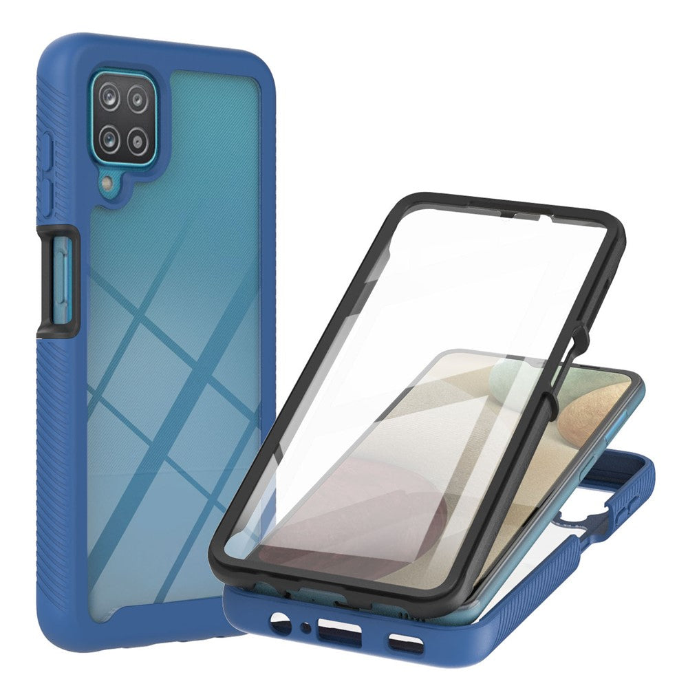 3-i-1 Heltäckande Skyddsskal i PC + TPU med PET-skärmskydd för Samsung Galaxy A12