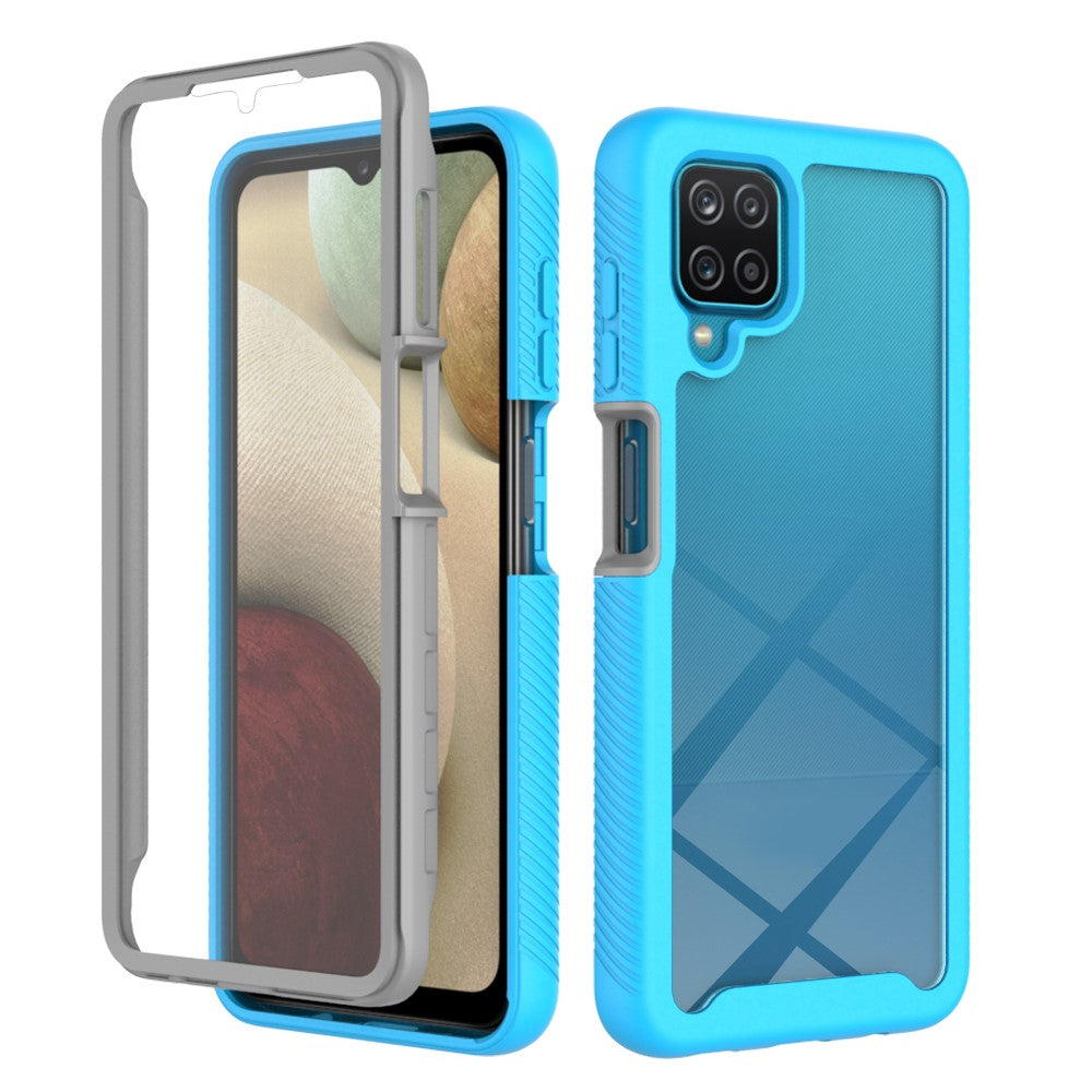 3-i-1 Heltäckande Skyddsskal i PC + TPU med PET-skärmskydd för Samsung Galaxy A12