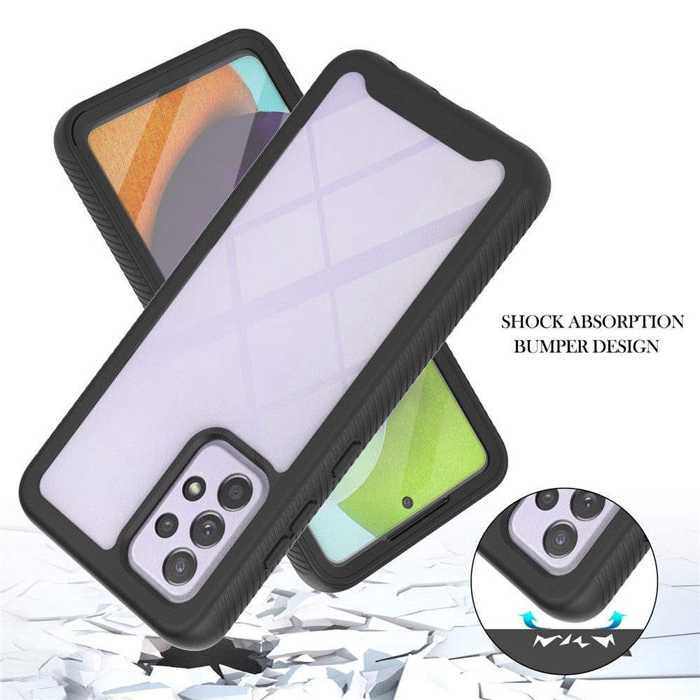 Full-Coverage Protection PET Screen Protector + PC+TPU Protective Case for Samsung Galaxy A52 4G/5G / A52s 5G / A52s 5G