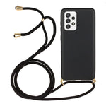Til Samsung Galaxy A52 5G / 4G / A52s 5G Bagcover Hvedestrå + TPU Stødsikkert Telefoncover med Justerbar Snor