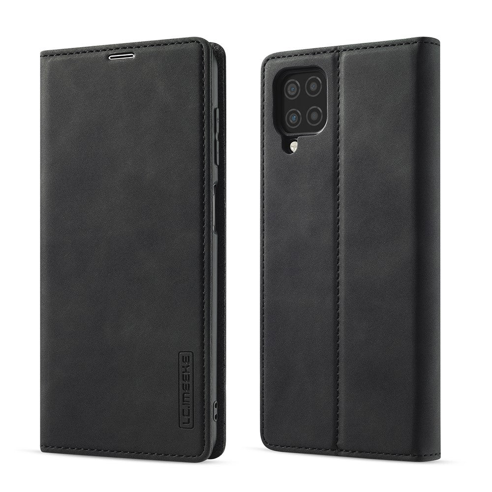 LC.IMEEKE LC Starkt Magnetiskt Läderplånbok mobilskyddsskal för Samsung Galaxy A12