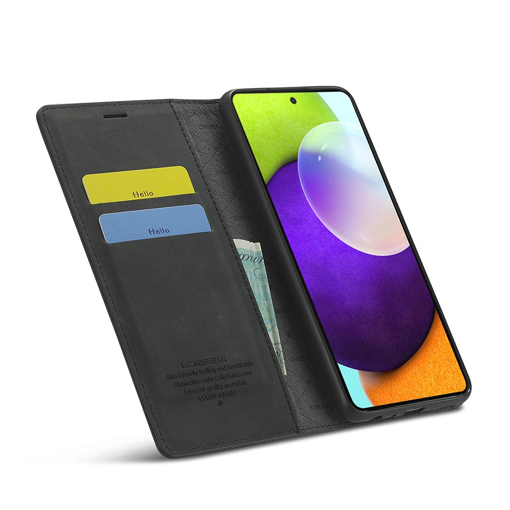 LC.IMEEKE LC Strong Magnetic Series Læderpung Telefon Beskyttende Skal til Samsung Galaxy A52 4G/5G / A52s 5G