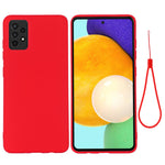 Samsung Galaxy A52 4G/5G/A52s 5G Reptåligt mjukt flytande silikonmobilskal Skyddande skal
