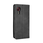 Magnetic Vintage Style Phone Case Wallet Stand Leather Cover for Samsung Galaxy Xcover 5