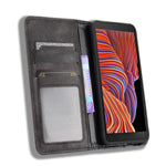Magnetic Vintage Style Phone Case Wallet Stand Leather Cover for Samsung Galaxy Xcover 5