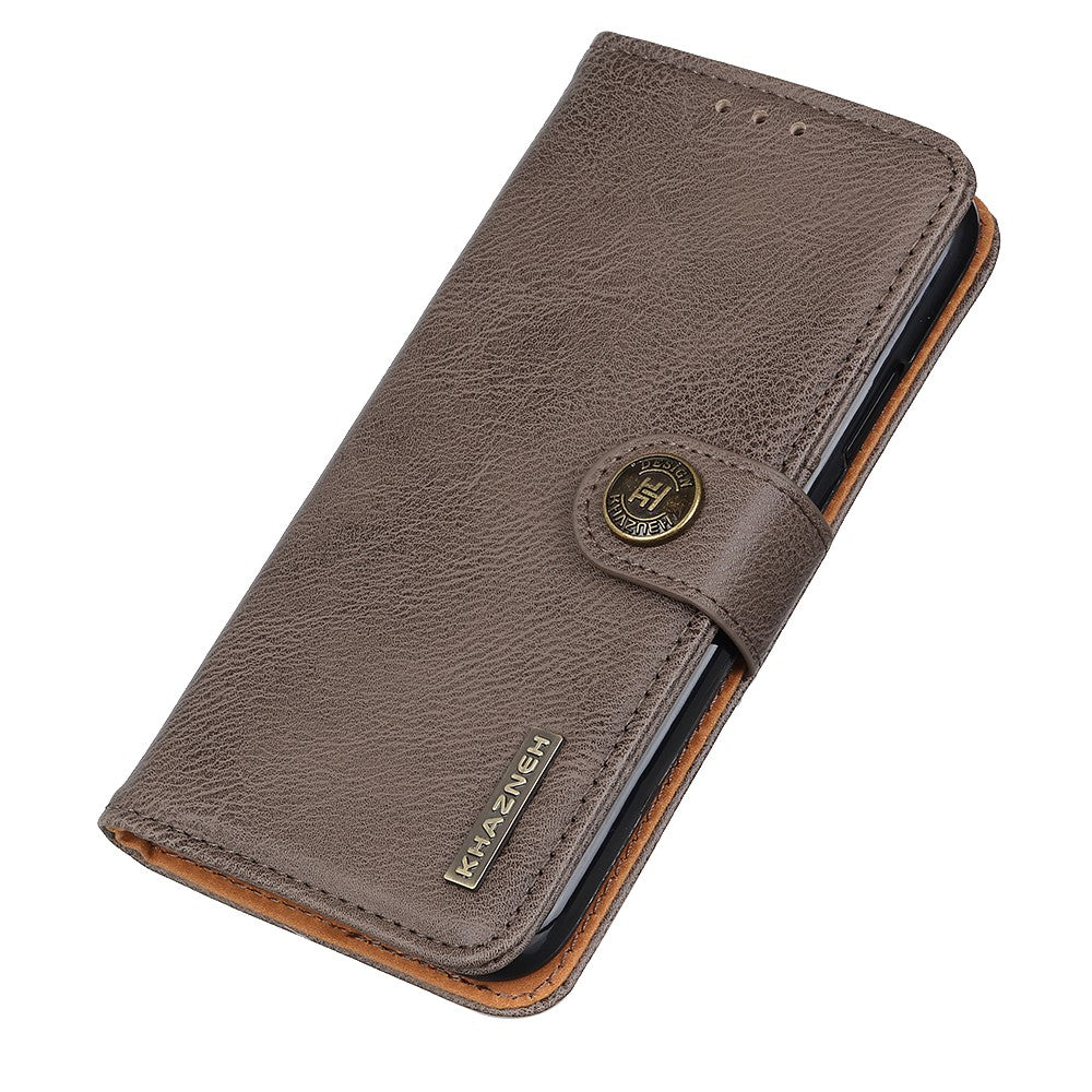 KHAZNEH Magnetisk Spænde Design Pung Stativ PU Læder Telefoncover til Samsung Galaxy Xcover 5 / 5s