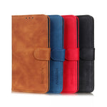 KHAZNEH Wallet Design Folio Flip Retro Style PU Leather Case for Samsung Galaxy Xcover 5 / 5s