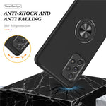 Stødsikkert hybridtelefoncover med ringformet støttefod til Samsung Galaxy A52 5G / 4G