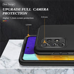 Stødsikkert hybridtelefoncover med ringformet støttefod til Samsung Galaxy A52 5G / 4G