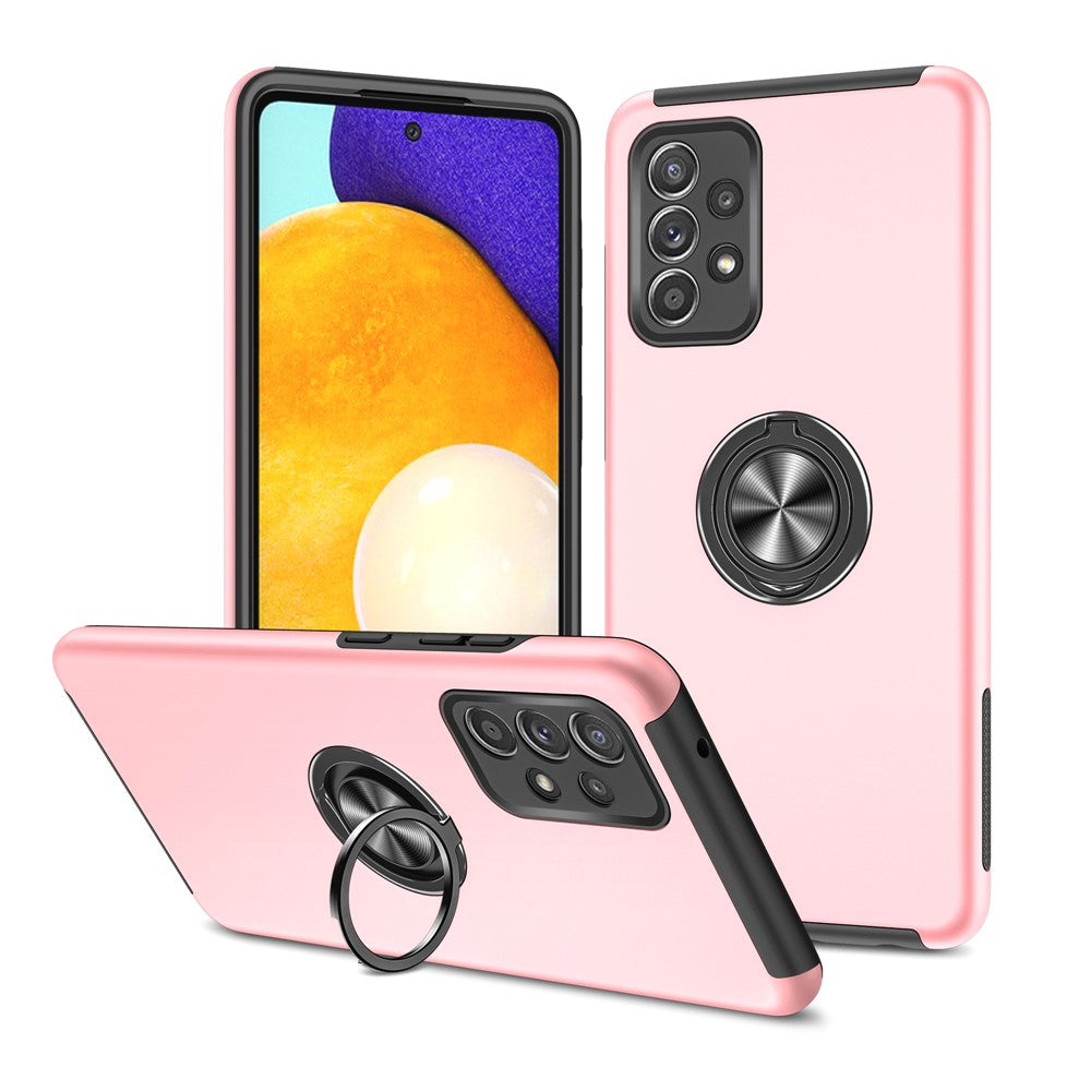 Stötsäkert hybridmobilskal med ringformad stativdesign för Samsung Galaxy A52 5G / 4G