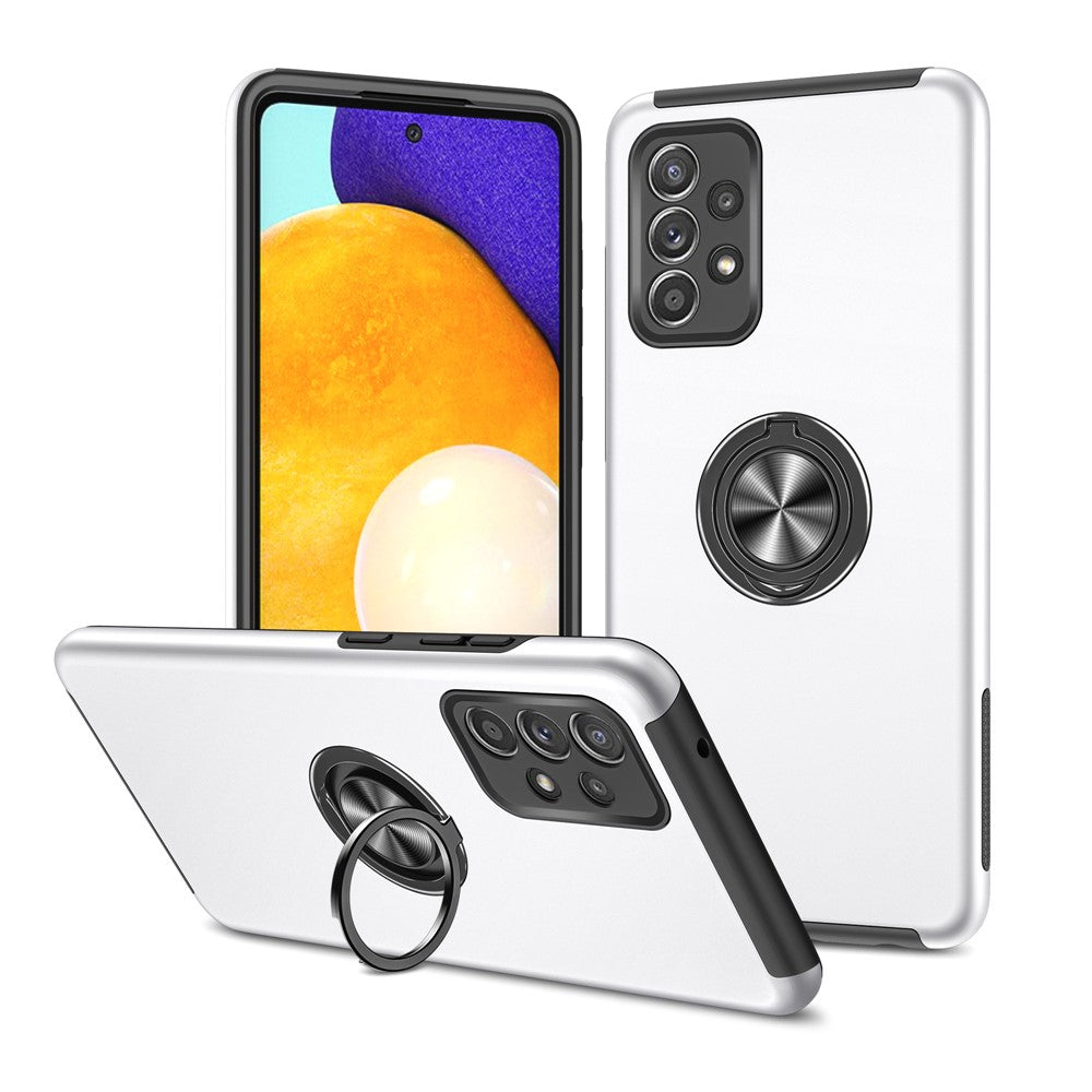 Stötsäkert hybridmobilskal med ringformad stativdesign för Samsung Galaxy A52 5G / 4G