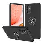 Anti-fald Hybrid Telefoncover med Ringformet Støttefod til Samsung Galaxy A72 5G / 4G