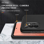 Anti-fald Hybrid Telefoncover med Ringformet Støttefod til Samsung Galaxy A72 5G / 4G