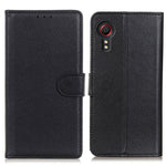 Classic Style Litchi Texture PU Leather Wallet Phone Stand Case for Samsung Galaxy Xcover 5