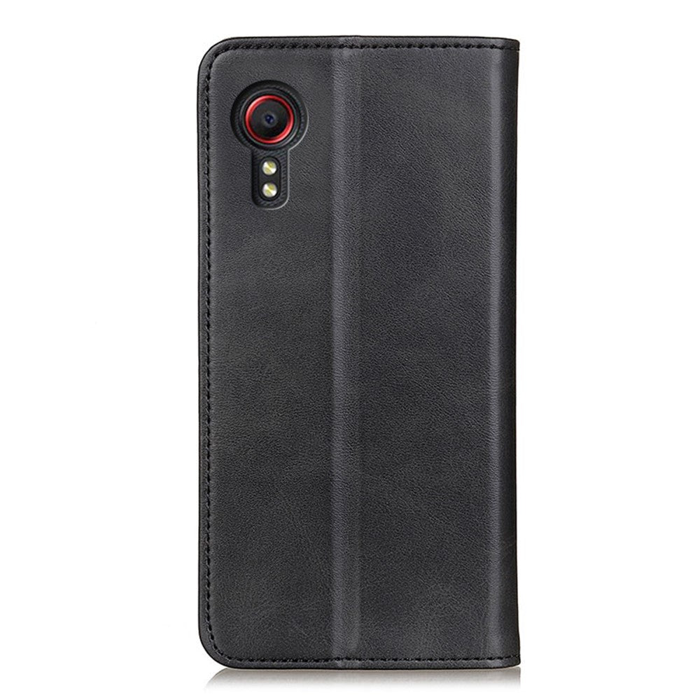 Magnetic Closure Split Leather Wallet Stand Phone Cover Case for Samsung Galaxy Xcover 5