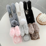 Kaninformet Fluffy Pelsbelagt TPU Telefoncover til Samsung Galaxy S21 5G/4G