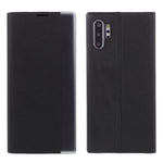 For Samsung Galaxy Note 10 Plus PU Leather Auto-Absorbed Shell View Window Stand Phone Case
