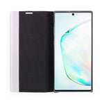 For Samsung Galaxy Note 10 Plus PU Leather Auto-Absorbed Shell View Window Stand Phone Case